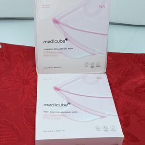 2X medicube Jelly Gel Mask Salmon DNA PDRN Pink Collagen Overnight Face 8 Masks